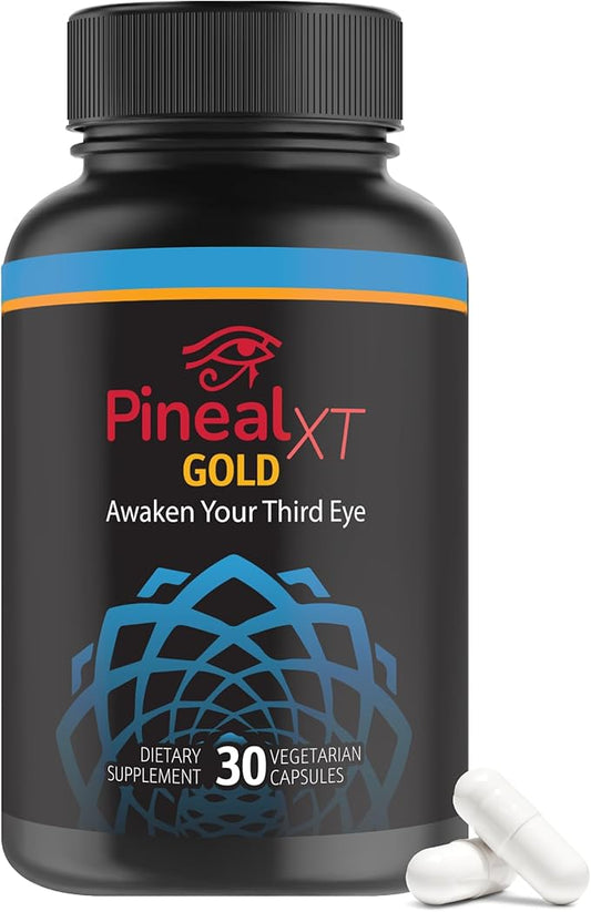 Pineal XT Gold - Pineal Gland Supplement - Third Eye Awakening - Focus and Memory Supplement for Brain - 7 Powerful Ingredients Decalcify, Detox, and Activate Your Pineal Gland
