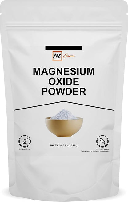 Pure Magnesium Oxide Powder for Health and Beauty 0.5 lbs / 227 GMS