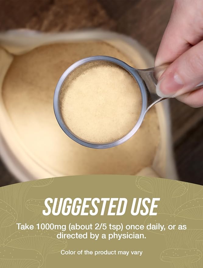 BulkSupplements.com Reishi Mushroom Extract Powder - Reishi Mushroom Powder, Supplement for Overall Well-Being - Gluten Free, 1g per Serving, 100g (3.5 oz) (Pack of 1)