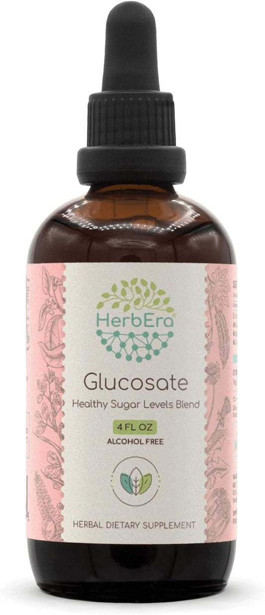 Glucosate B120 Alcohol-Free Extract Tincture, Bitter Melon Fruit, Cinnamon Bark, Dandelion Root, Gymnema Leaf, Fenugreek Seeds, Amla Fruit. Healthy Sugar Levels Blend 4 Fl Oz
