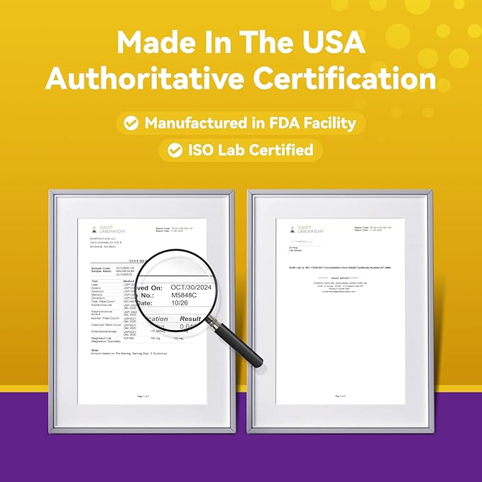 Magnesium Glycinate Gummies - Magnesium Gummies for Adults, for Sleep, Relaxation & Focus, Non - GMO, Gluten - Free, Mixed Berry and Pineapple Flavors, 120 Count (60 of Each)