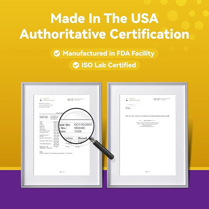 Magnesium Glycinate Gummies - Magnesium Gummies for Adults, for Sleep, Relaxation & Focus, Non - GMO, Gluten - Free, Mixed Berry and Pineapple Flavors, 120 Count (60 of Each)