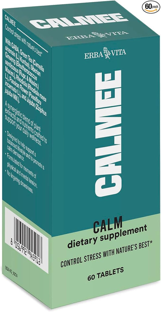 Calmee Unwind Dietary Supplement - Help Support a Balanced Lifestyle and to Promote a Calm demeanor, 60 Tablets
