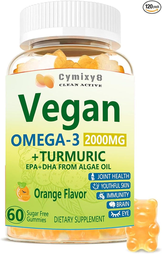 Vegan Omega-3 + Turmeric Gummies 2Pack