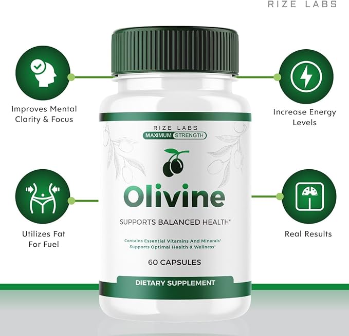 (Official Olivine Weight Loss Supplement, Superfood Capsules for Total Body Wellness and a Healthy Lifestyle, Pills for Leaner Physique, Oli Vine Reviews, Advanced (60 Capsules)