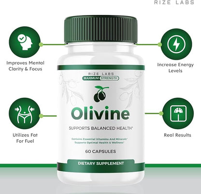 (Official Olivine Weight Loss Supplement, Superfood Capsules for Total Body Wellness and a Healthy Lifestyle, Pills for Leaner Physique, Oli Vine Reviews, Advanced (60 Capsules)