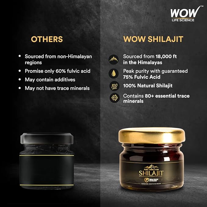 Pure Himalayan Shilajit/Shilajeet Resin - 20g | Guaranteed 75%+ Fulvic Acid | Sourced from ~18,000 ft | for Stamina, Endurance & Strength | Contains Lab Certificate