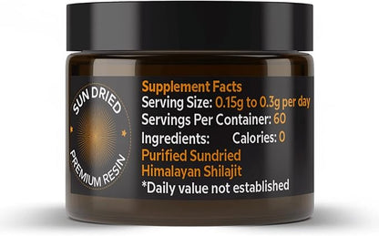 Authentic Himalayan SHILAJIT® by NutroTonic® | 60 Days Sun Dried Organic Most Potent Premium Resin | Lab Tested for Safety | Natural Source of Fulvic Acid +86% & Humic Acid +10%