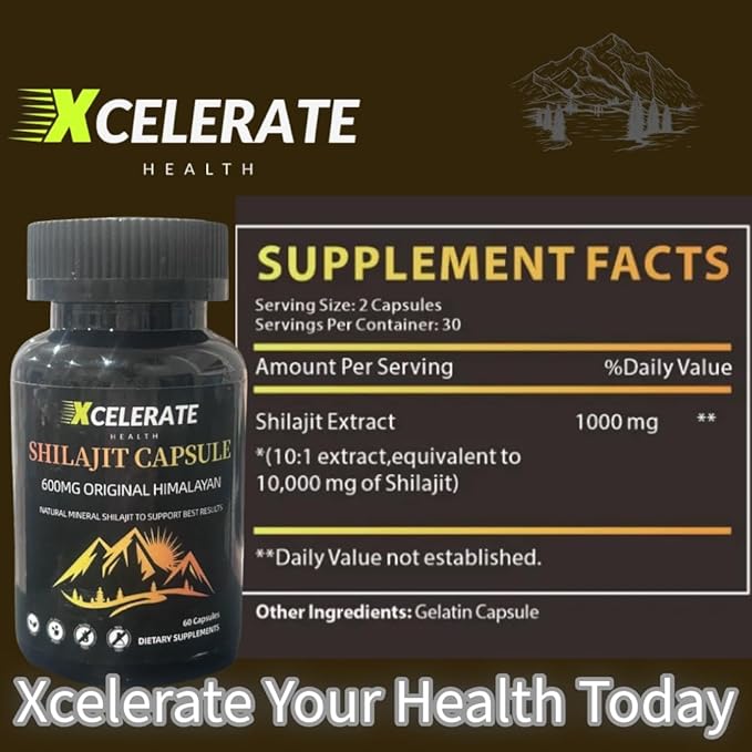 Xcelerate Shilajit Extra Strength