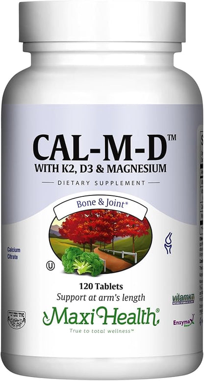 Calcium with Vitamin D3, K2 and Magnesium - Overall Health Supplement for Strong Bones and Teeth, Muscle Function, Immune Support - Vitamin D Vitamin K Enhanced Absorption for Women & Men, 120 Tablets