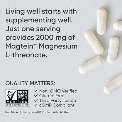 Sports Research® Brain Health Combo - Fish Oil Mini-Softgels - Easy to Swallow Omega-3 Fatty Acids from Wild Caught Alaska Pollock & Magtein Magnesium L-Threonate Supplement for Memory & Focus