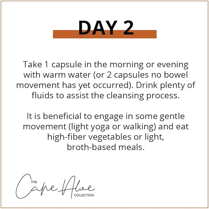 Cape Aloe Ferox Fiber Bitter 90 Capsules | Powerful 3-Day Cleanse | Potent 100% Organic Cleanse for Your Gut and Colon | Helps with Bloating, Gas, Constipation | Feel Lighter and More Engerized