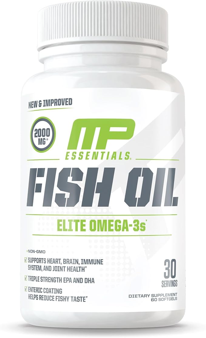Muscle Pharm Essentials Multi-V+ & MusclePharm Essentials Fish Oil Elite Omega 3 Supplement