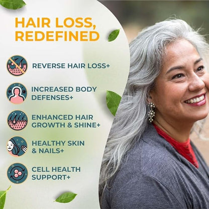 Vital Hair Complex - Hair Growth Vitamins for Women & Men - Biotin & Vitamin B - Hair Supplement for Healthy Hair, Skin & Nails - Hormone & Gluten-Free - Hair Vitamins for Women (60 Count, Pack of 2)
