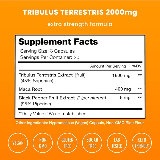 NutraChamps Complete Vitality & Metabolic Health: Tribulus & Berberine Duo