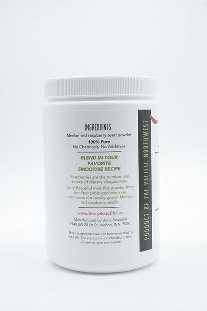 Meeker Red Raspberry Seed Powder - Natural Source of Ellagic Acid and Fiber - Locally Milled from US-Grown Raspberry Seeds - 1 lb / 454 g
