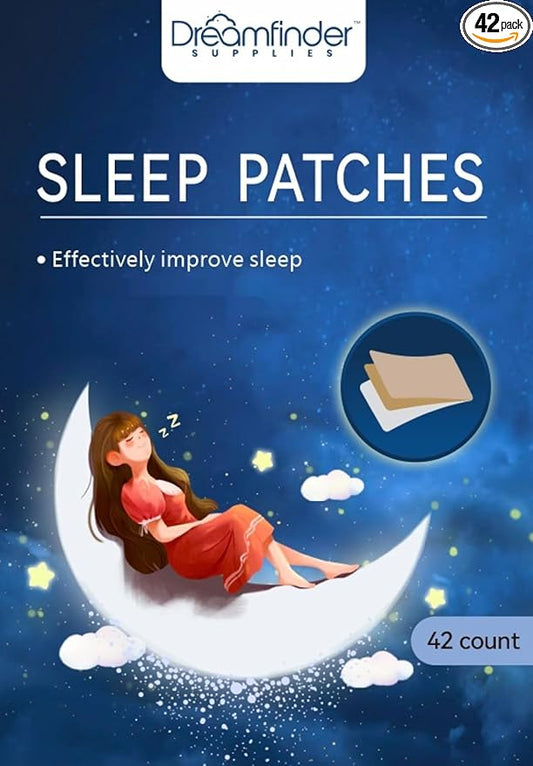 Sleep Patches - 42 Pack, Calming Patch for Sleep Support, Jet Lag Recovery, Peaceful Nights Rest - Improved Sleep Patches for Adults