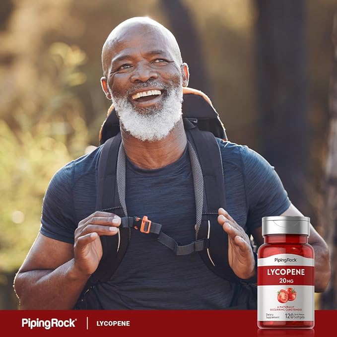 Piping Rock Lycopene Supplement | 20mg | 120 Softgels | Naturally-Occurring Carotenoid | Non-GMO, Gluten Free