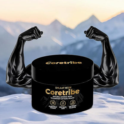 CORETRIBE® Royal's People Choice Pure Himalayan Organic Shilajit Resin, Complex for Energy, Strength & Immunity, for Men & Women with True Gold Content, 30 Grams