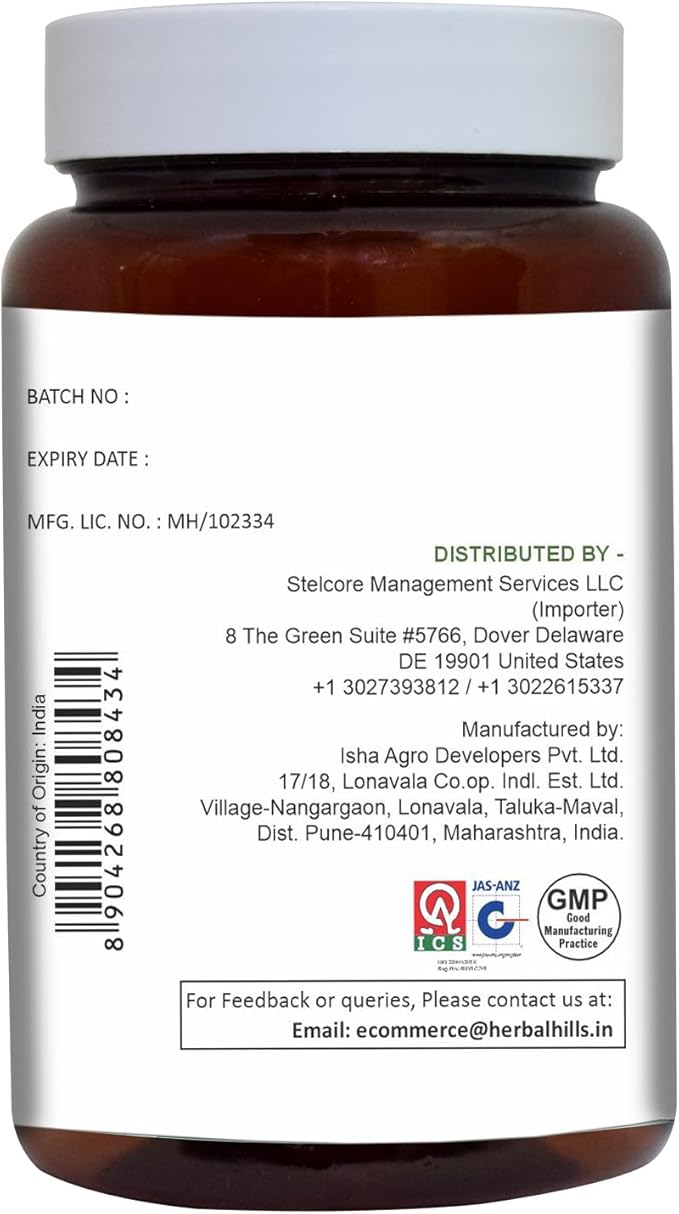 HERBAL HILLS Aloe Vera Capsules (Aloe barbadensis) | 120 Capsules (500 mg) | Pure Aloe Freeze Dried Powder Supplement, High Concentration, Supports Overall Well-Being