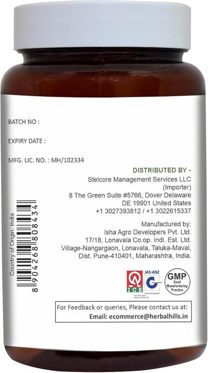 HERBAL HILLS Aloe Vera Capsules (Aloe barbadensis) | 120 Capsules (500 mg) | Pure Aloe Freeze Dried Powder Supplement, High Concentration, Supports Overall Well-Being