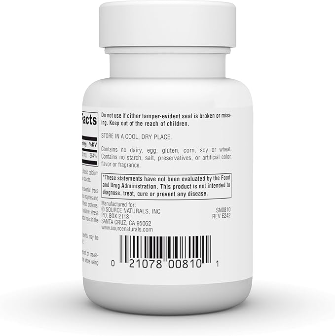 Source Naturals Selenium, Organically Bound Food-Form Antioxidant*, 200 mcg - 60 Tablets