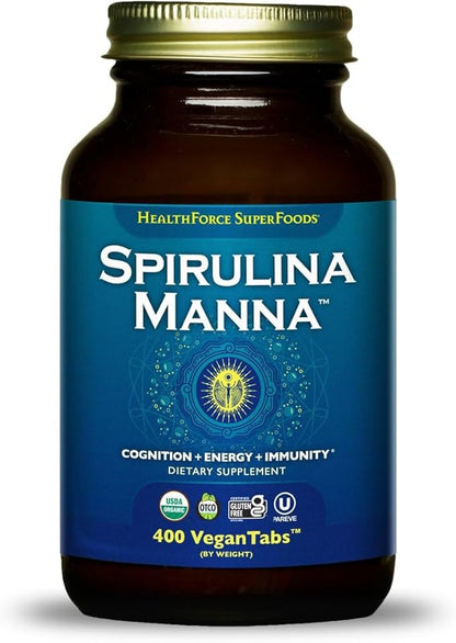 HealthForce SuperFoods Spirulina Manna - Tablet - 400 Vegan Tablets