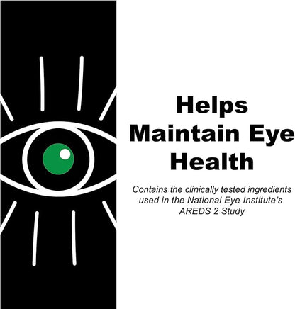AREDS 2 SoftGels, 500 mg Vitamin C, 400 IU Vitamin E, 10 mg Lutein, 2 mg Zeaxanthin, 80 mg Zinc, 2 mg Copper - Supports Eye Health - 240 Mini SoftGels