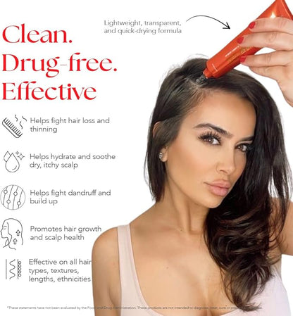 HAIRtamin Advanced Hair & Scalp Serum Pack | All-Natural Vegan Biotin Capsules & Serum Sample for Hair, Skin & Nail Growth