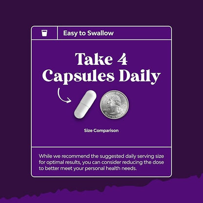 Pure Magnesium Glycinate 400mg Per Serving - Vegan High Absorption Chelated Magnesium Capsules for Women & Men with Elemental 400mg for Mood Sleep and Relaxation Support - 45 Servings