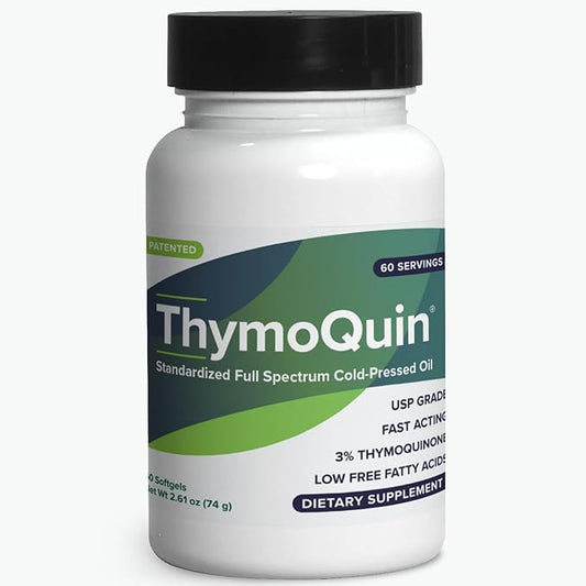 Cold Pressed Black Seed Oil | Patented Full-Spectrum Formula with 3% Thymoquinone | USP-Grade for Purity & Efficacy | Supports Immunity, Skin & Joint Health