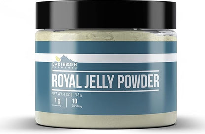 Earthborn Elements Royal Jelly Powder (4 oz), Resealable Jar, Pure & Non GMO