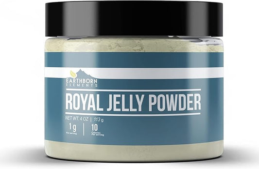 Earthborn Elements Royal Jelly Powder (4 oz), Resealable Jar, Pure & Non GMO