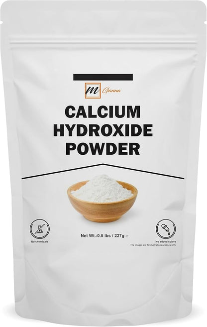 100% Natural Calcium Hydroxide Powder for Food & Cosmetics 227 GMS / 0.5 LBS