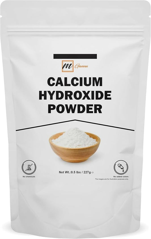 100% Natural Calcium Hydroxide Powder for Food & Cosmetics 227 GMS / 0.5 LBS