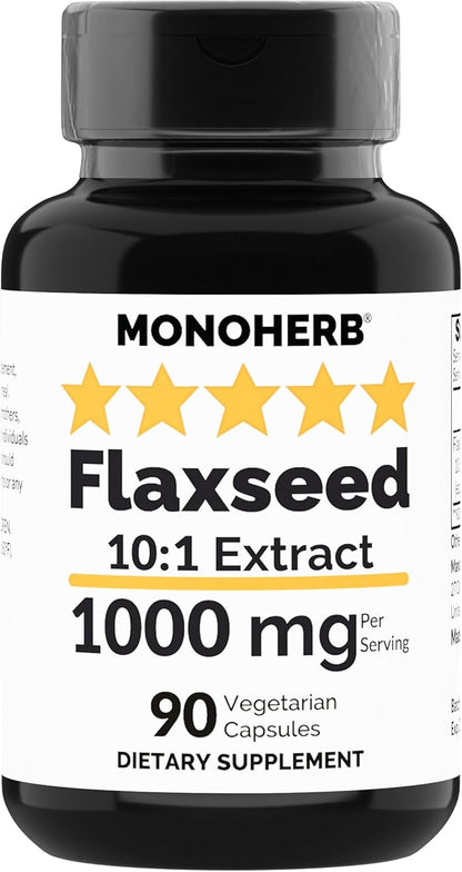 Flaxseed Extract 1000 mg - 90 Vegetarian Capsules