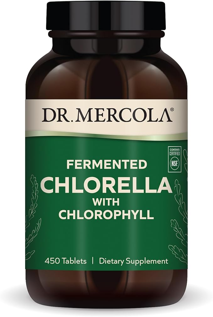 Dr. Mercola, Fermented Chlorella, 90 Servings (450 Tablets), non GMO, Soy-Free, Gluten Free