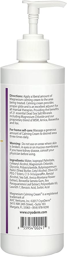 Magnesium Calming Cream 16 oz