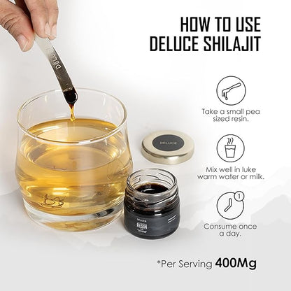 Pure Himalayan Shilajit Resin (30g)| 85+ Trace Minerals,75%+ Fulvic Acid| High Potency Gold Grade for Men & Women| Energy,Stamina & Immunity Booster| Lab Tested| 75 Servings| Vegan| Gluten-Free,400mg