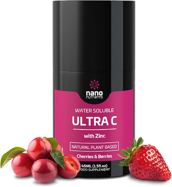 Ultra C with Zinc - Water Soluble Vitamin C Supplement - Liquid Vitamin C and Zinc - for Energized Immunity, Youthful Skin and Supple Joints