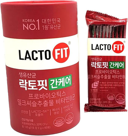 Lactofit Liver Care Supplement 2g x 60 Powder Stick 락토핏 간케어 생유산균