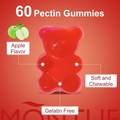 Apple Cider Vinegar Gummies B12 Multivitamin,ACV Supplement Gummy Vitamins,Vegetarian Supplement for Women & Men,Non GMO,Support Normal Energy Levels & Gut Health 60 Gummies (90)