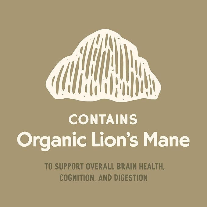 Super Blend Powder, Mushroom Mycelium and Dog Probiotic Supplement for Brain and Digestive Health Support, Lion’s Mane & Probiotics, 90 Servings