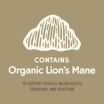 Super Blend Powder, Mushroom Mycelium and Dog Probiotic Supplement for Brain and Digestive Health Support, Lion’s Mane & Probiotics, 90 Servings