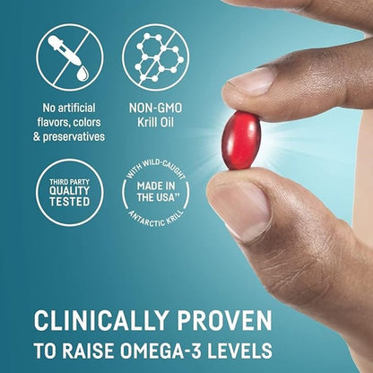 Kori Krill Oil Omega-3 400mg, 270 Mini Softgels | Multi-Benefit Omega-3 Supplement | Superior Absorption vs Fish Oil, Easy to Swallow (Pack of 3)