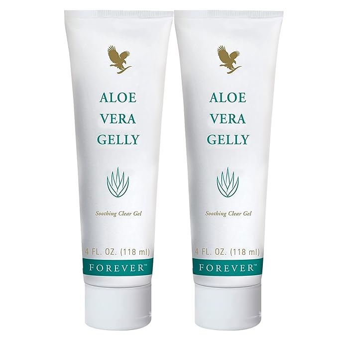 Forever Living - Aloe Vera Gelly - Pure Aloe Gel to Sooth, Moisturize and Condition - Vegan and Gluten-Free - 4 fl oz (Pack of 2)
