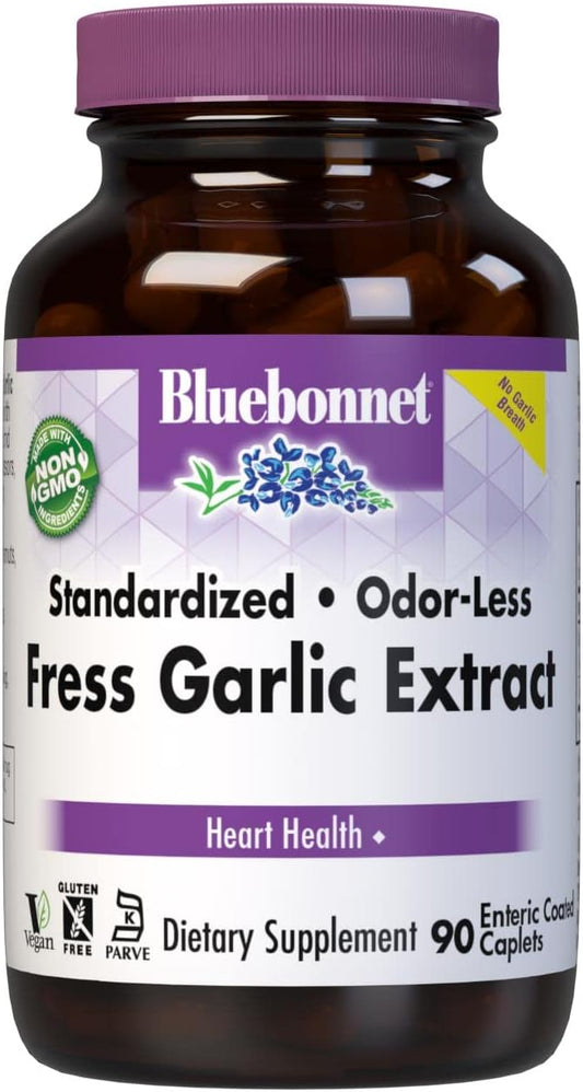 BlueBonnet Standardized Fresh Garlic Extract Supplement, 90 Count