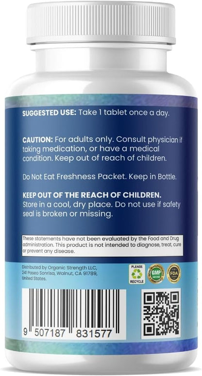 Daily Men's Multivitamins - Multivitamin for Men & Multimineral Supplement for Enhanced Energy, Men's Vitamins Effortless Multi Vitamin 60 Tablets.