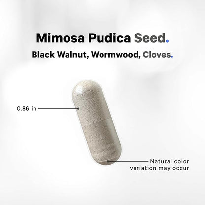 Codeage Organic Mimosa Pudica Seed Capsules - Mimosa Pudica Seeds Supplement - Black Walnut, Cloves, Vidanga, Neem, BioPerine - All in One - Sensitive Plant Pills - Non-GMO & Vegan - 120 Capsules