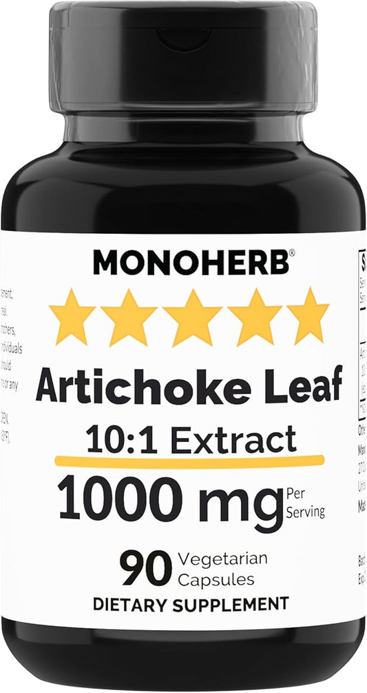 Artichoke Leaf Extract 1000 mg - 90 Vegetarian Capsules